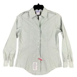 MILITARY SHIRT WOMENS 10 ARMY‎ GREEN OFFICER BLOUSE SP0100-02-D-0333